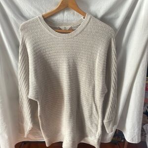 Women’s Pink Rose Super Soft Ivory Sweater Size medium